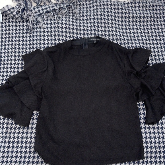 Endless Rose | Tops | Endless Rose Black Shirt With Zip Closure Up Back ...